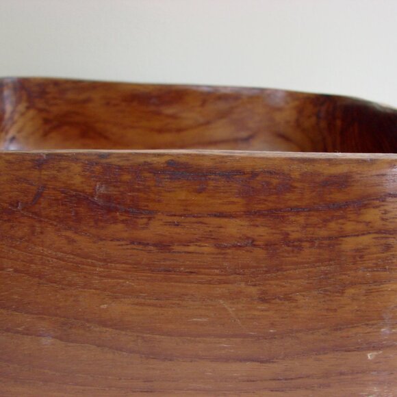 Vintage Wood Bowl Salad Fruit Wooden Wood Forms One Piece Home Decor - Picture 9 of 9